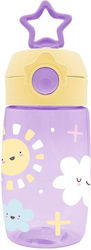 Must Team Plastic Kids Water Bottle with Straw ...