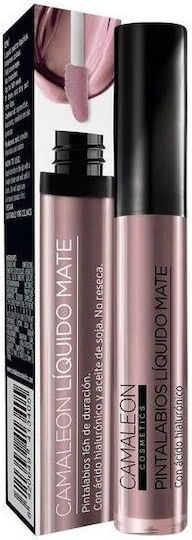 Camaleon Lang anhaltend Flüssig Lippenstift Matt Nude Beige Lm06
