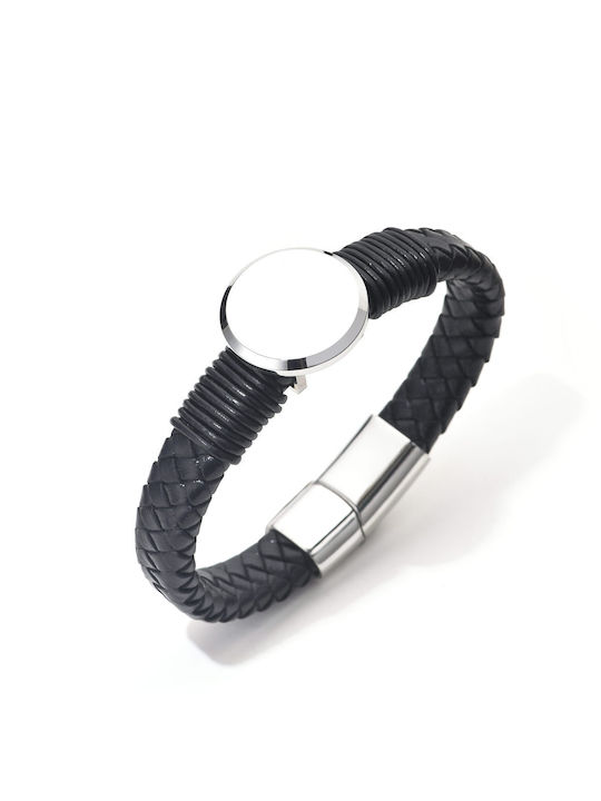 Toro Nero Brățară Pentru Bărbați Din Piele 21cm