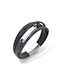 Toro Nero Men's Leather Bracelet 21cm