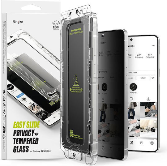 Ringke Поверителност Закалено стъкло (Galaxy S25 Edge)