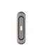 Sliding Door Handle Hole Zamak Satin Grey 33x120mm Roline K820
