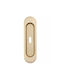 Sliding Door Handle Hole Zamak Matte Gold 33x120mm Roline K820