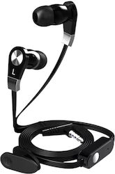 700611_b In-Ear Freisprecheinrichtung Kopfhörer mit Stecker 3.5mm Schwarz