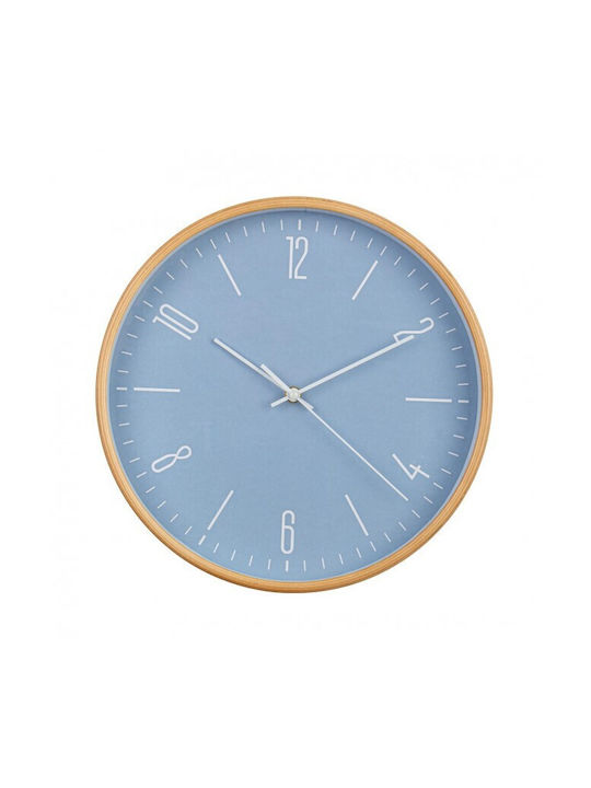 Bizzotto Clancy Wall Clock MDF Light Blue Ø32x4.5