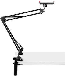 Puluz PU653B Βάση Tablet με Βραχίονα έως 11" σε Μαύρο χρώμα