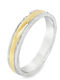 Xryseio Ring Ehering aus Weißgold 14K