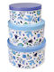 REX Metallic Decorative Boxes Set 3pcs