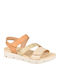 Women's Flat Sandals Anatomic in Beige Color