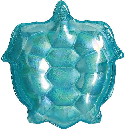 Marva Teller Untiefe Glas Blau mit Durchmesser 15cm