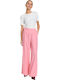 Damen Stoff Hose Flamingo Pink