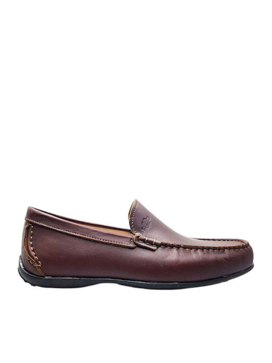 Δερμάτινα Ανδρικά Loafers σε Ταμπά Χρώμα