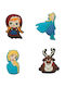 Crocs Jibbitz Charms Frozen Multicolour Set 4 Pieces