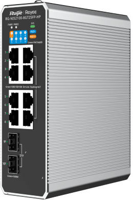 Ruijie Reyee RG-NIS2100-8GT2SFP-HP Managed L2 PoE++ Switch με 8 Θύρες Gigabit (1Gbps) Ethernet και 2 SFP Θύρες