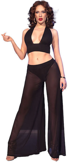 Chilirose Damen Sexy Top Schwarz