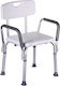 Aiv Scaun de Duș Cắthisma de Baie cu Spătar 41x17x2.5cm KP300AM
