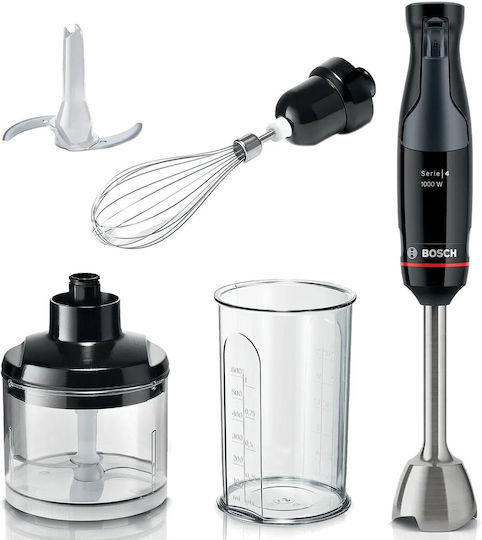 Bosch Serie 4 Ραβδομπλέντερ με Ανοξείδωτη Ράβδο 1000W Μαύρο