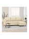Dreisitzer Sofa Beige 198x77x80cm