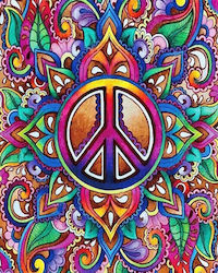 DIY Mandala Malen nach Zahlen Set 40 x 50 cm