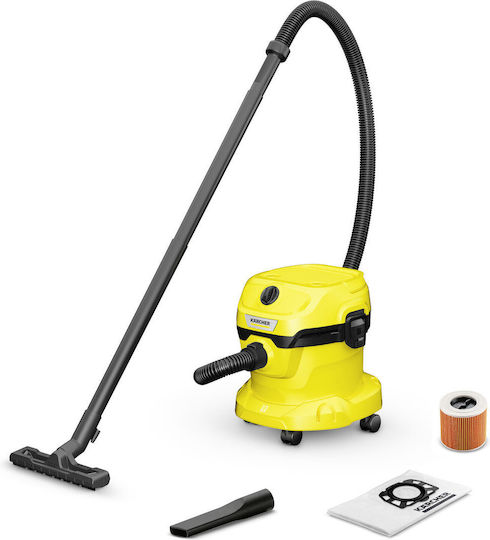 Karcher WD 2 Plus Vacuum Wet / Dry 1000W with Plastic Bin 12lt