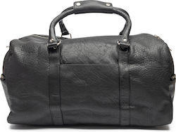 Black Natural Leather Travel Fitness Bag Black Natural Leather Travel Fitness Bag