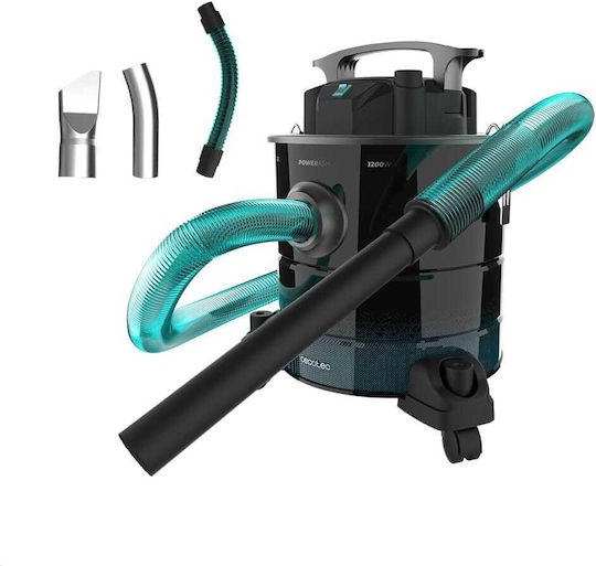 Cecotec Conga Ash 5000 Staubsauger Feststoffe 1200W mit Edelstahl Behälter 20Es