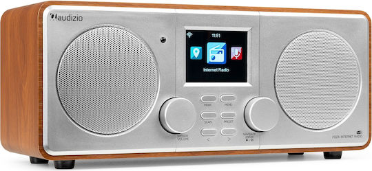 Audizio Foza Tabletop Radio Electric DAB+ with Bluetooth Silver
