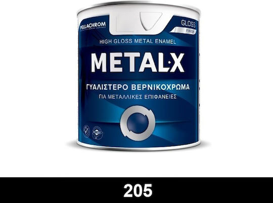 Pellachrom Βερνικόχρωμα Αντιδιαβρωτικό 0.75lt Νο205 Μαυρο Γυαλιστερο Γυαλιστερό