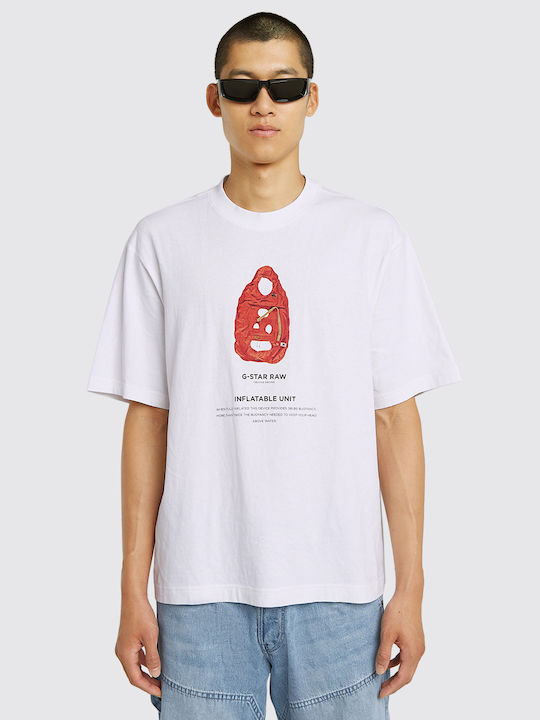 G-Star Raw Archive Print Boxy Тениска Бял