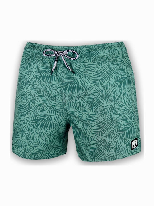 Men's Swimwear Shorts Green Floral