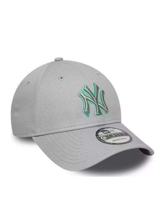 Регулируема шапка New Era New York Yankees Team Outline 9forty Унисекс Памук Сива 60667391