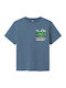 Kids' Shirt Short Sleeve Blue Mirage Minecraft