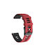 Dual Color Λουράκι Σιλικόνης Xiaomi Watch S4 Red Black