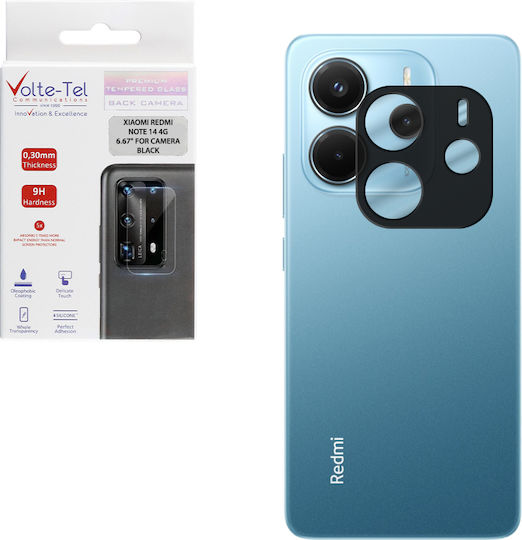 Volte-Tel Camera Protection Tempered Glass Black for the Xiaomi Redmi Note 14 4G