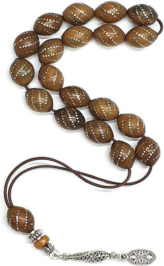 Roloi Komboloi Ebony Worry Beads Brown 29cm