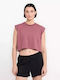 Women's Crop Top Cotton Deco Rose
