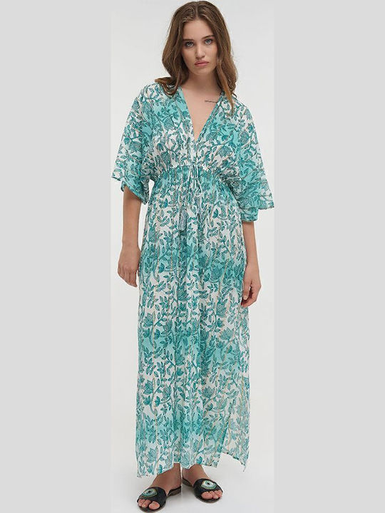 Sommer Maxi Abendkleid Türkis