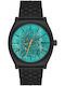Nixon Time Teller Ανδρικό Ρολόι Μπαταρίας με Μαύρο Μεταλλικό Μπρασελέ