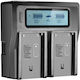 Double Battery Charger Compatible with Sony NP-F550 F750 F970