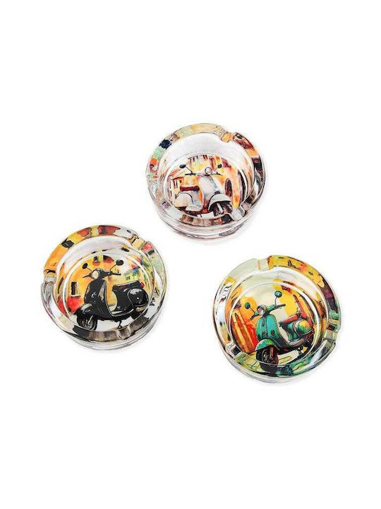 Belfam Bella Vita Transparenter Glas-Aschenbecher 8,5 cm