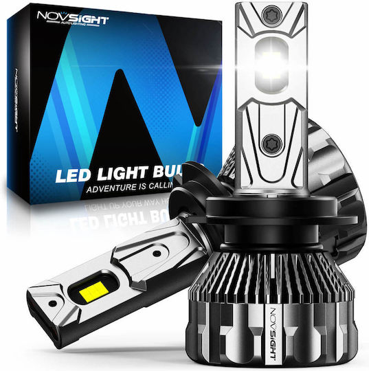 NovSight Lamps Car & Motorcycle H7 LED 6500K Cold White 12-24V 160W 2pcs