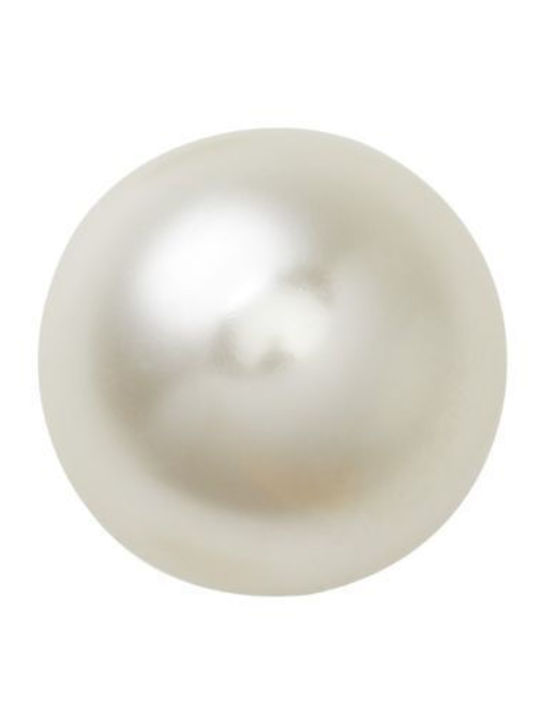 Shoe Charm Big White Pearl