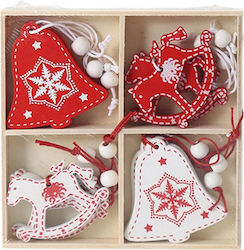 Hängende Weihnachtsbaumschmuck Set Bunt 12 Stück