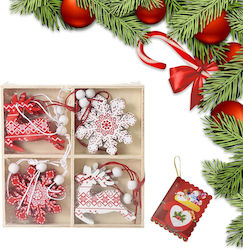 Hängende Weihnachtsbaumschmuck Set Bunt 12 Stück