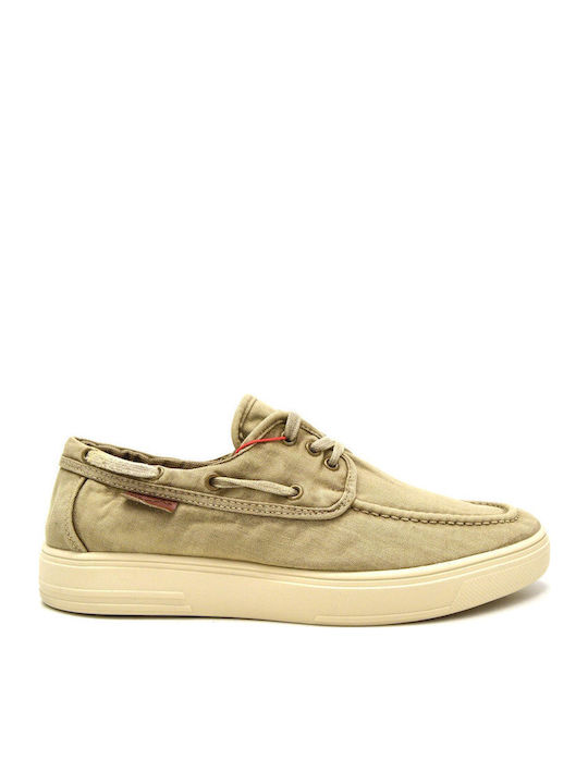 Zeb Boat C Ανδρικά Boat Shoes σε Πράσινο Χρώμα