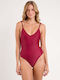 Costum De Baie Întreg Bordo