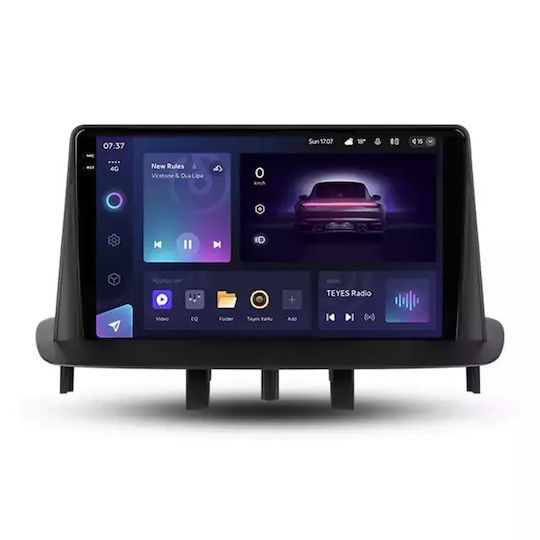 Teyes Cc3 2k Автомобилна навигация Renault Fluence 2008-2014 6+128GB 9.5" QLED Осемядрен 2GHz Android 4G Bluetooth 5.1 DSP