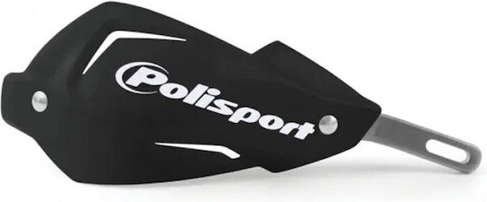 Polisport Motorcycle Protective Hand Guards Touquet in Black Colour