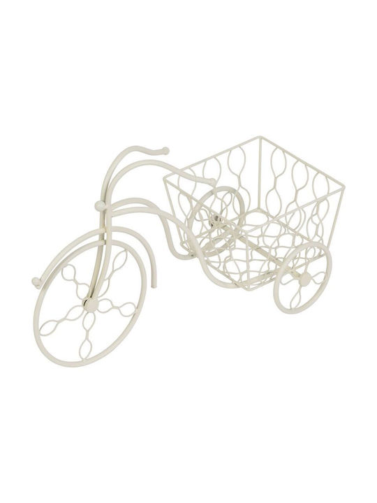 Suport pentru ghiveci de flori din metal Magichome model bicicletă 52x22x32 cm