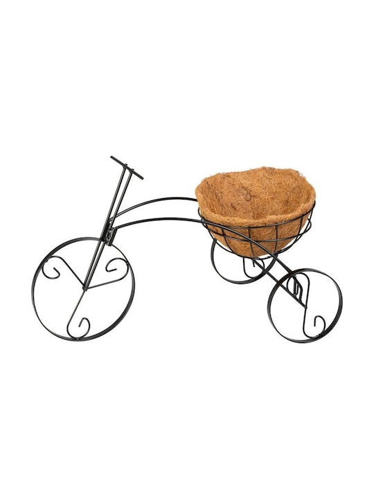 Suport Ghiveci Metalic Mercaton Model Bicicletă Coș 30x48x30 Cm